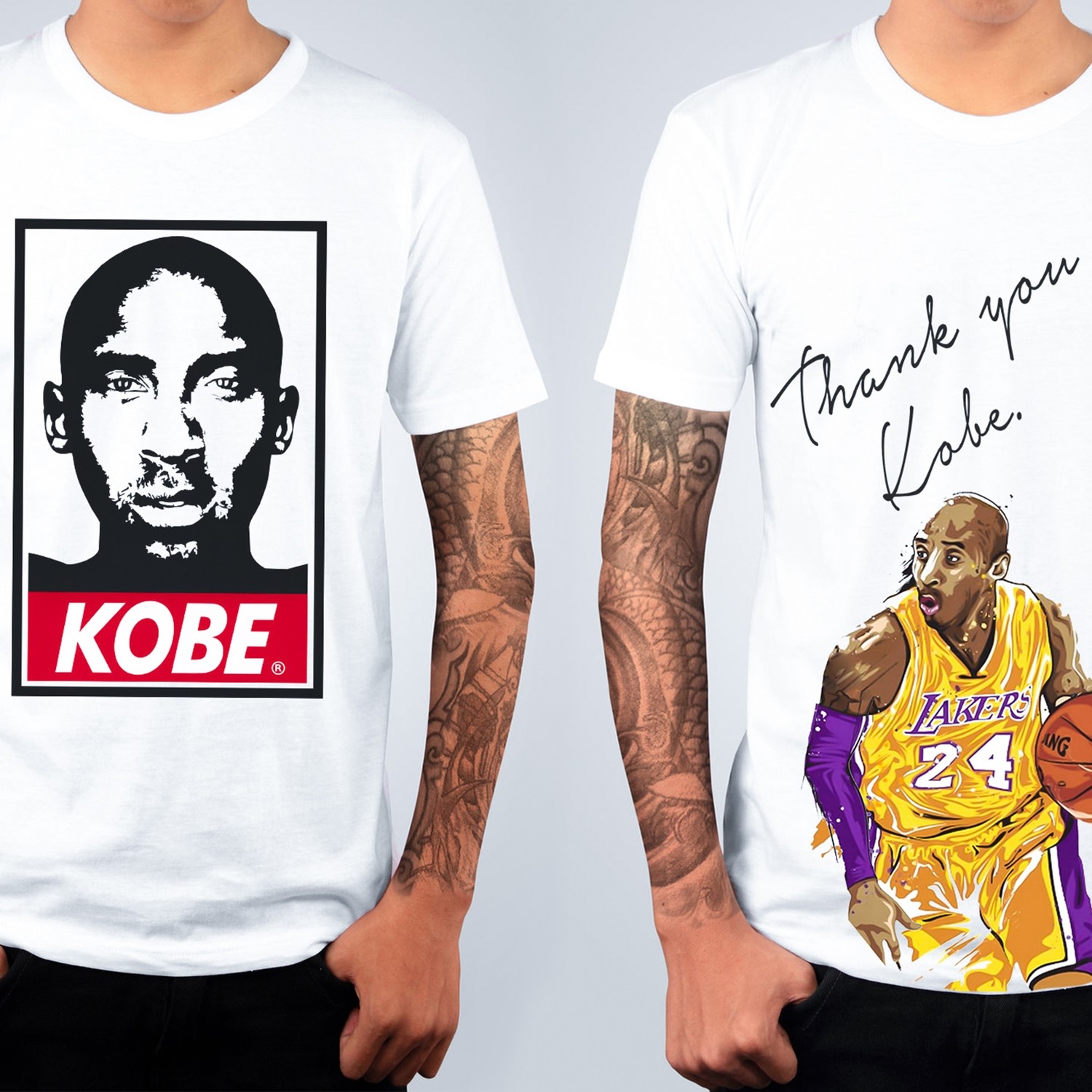 COPPIA di T-shirt Kobe Bryant