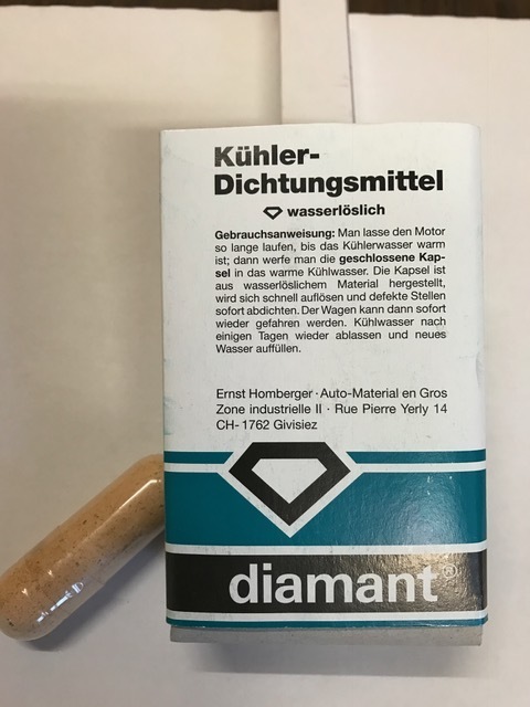 Kühler-Dichtungsmittel / Poudre pour étanchement de radiateurs