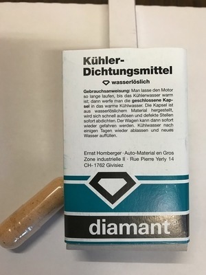 Kühler-Dichtungsmittel / Poudre pour étanchement de radiateurs