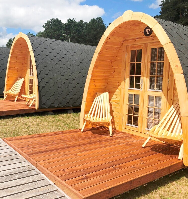 Casette per campeggi. La Casa Naturale, casette in legno di design