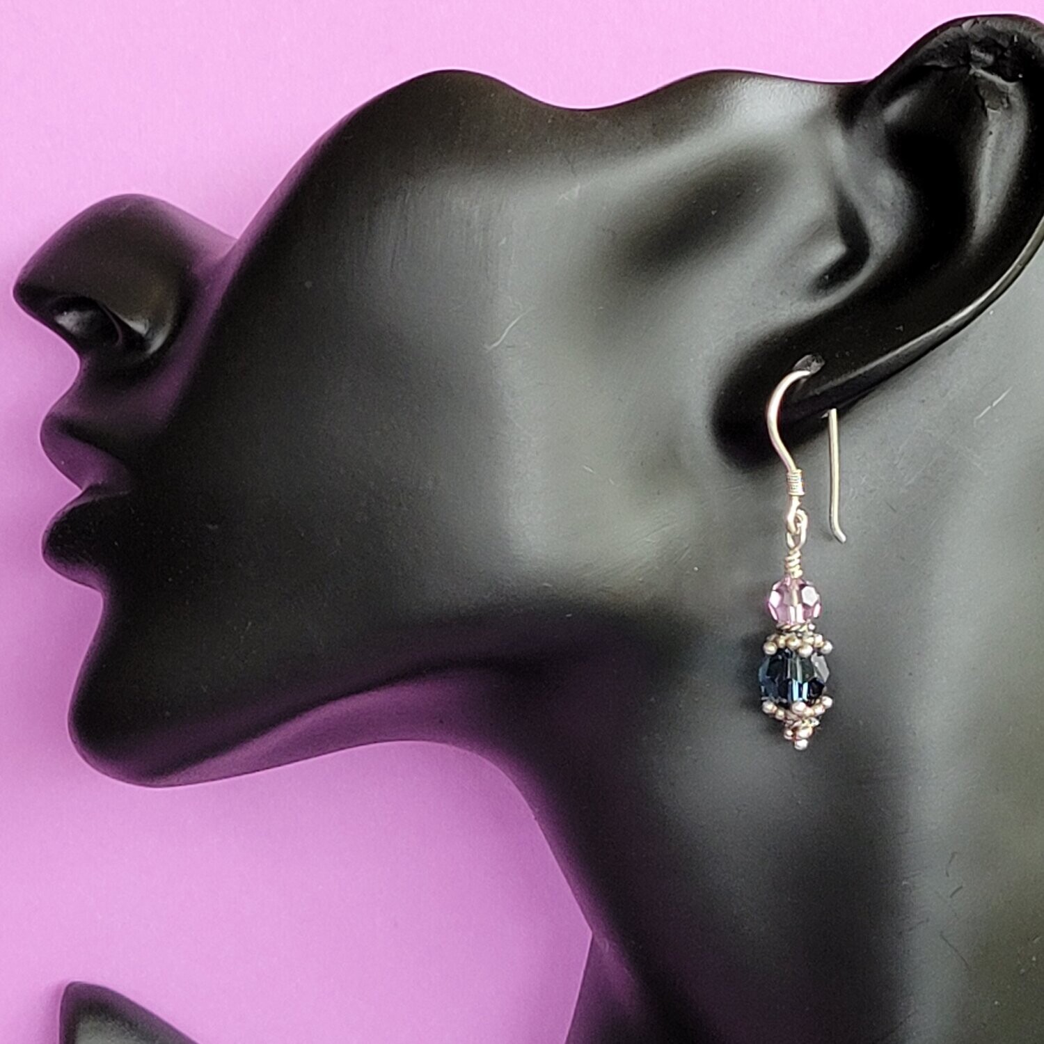 Swarovski Crystal and Sterling Silver Earrings