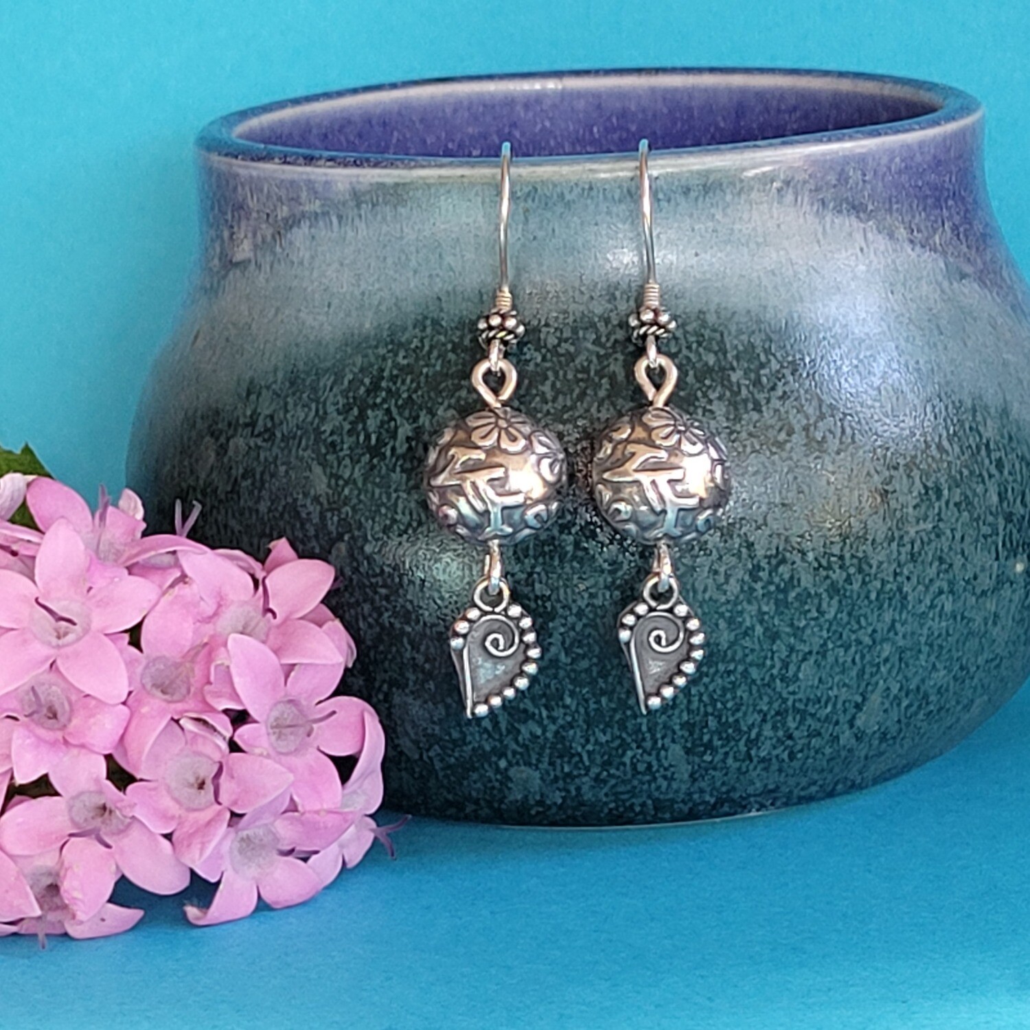 &#39;Flower Garden&#39; Sterling Silver Earrings