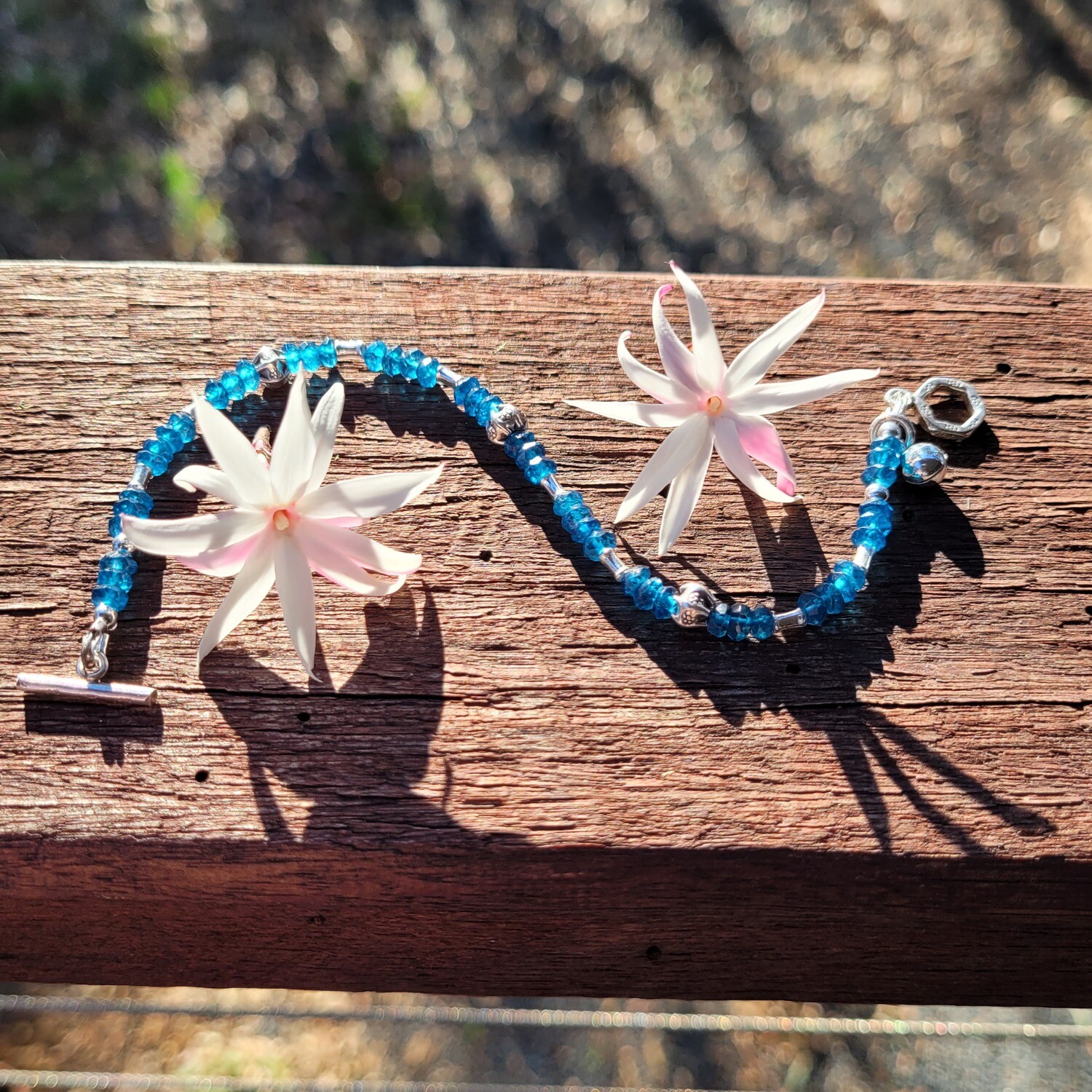 Venus Pixie Bracelet - Dainty London Blue Topaz and Silver Bracelet