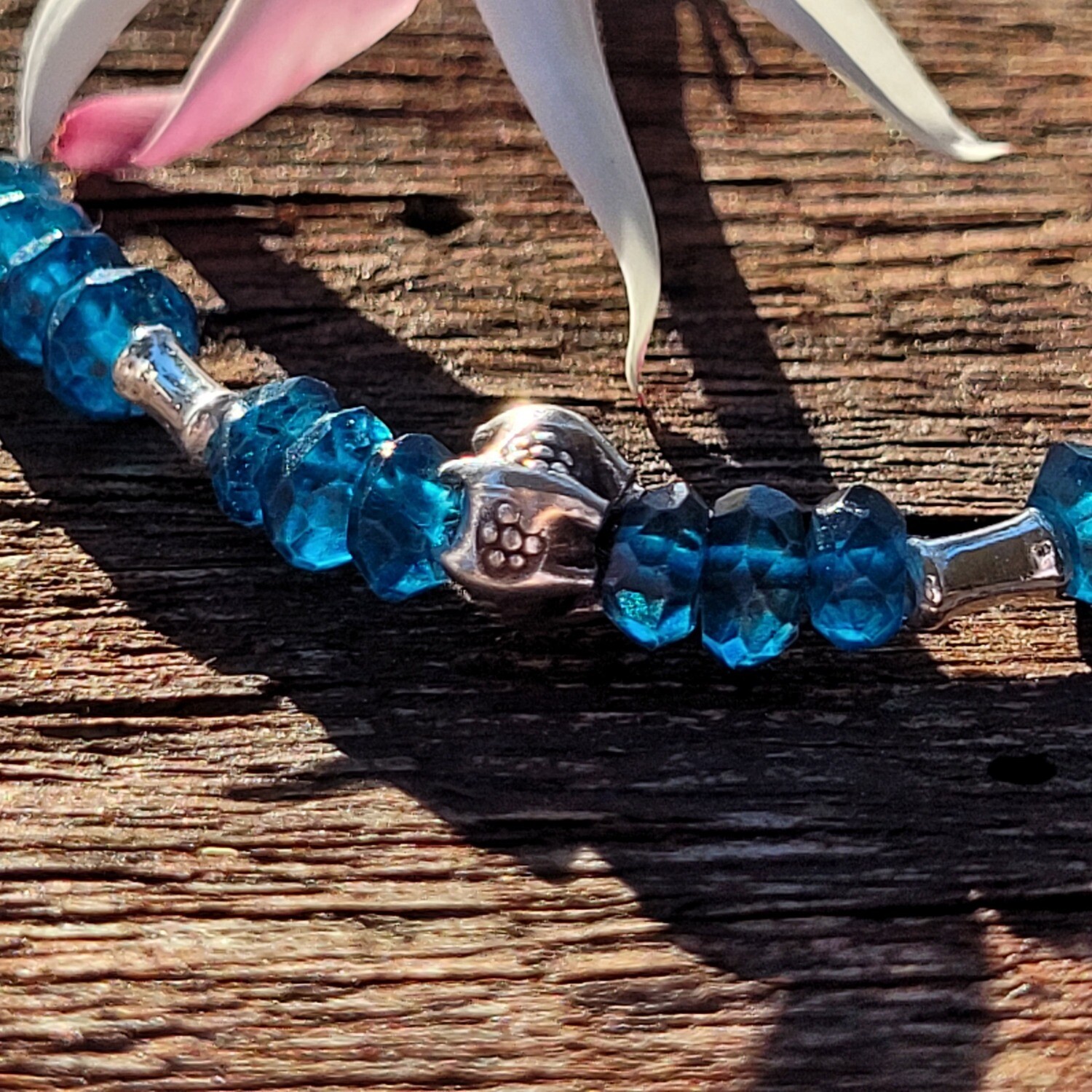 Venus Pixie Bracelet - Dainty London Blue Topaz and Silver Bracelet