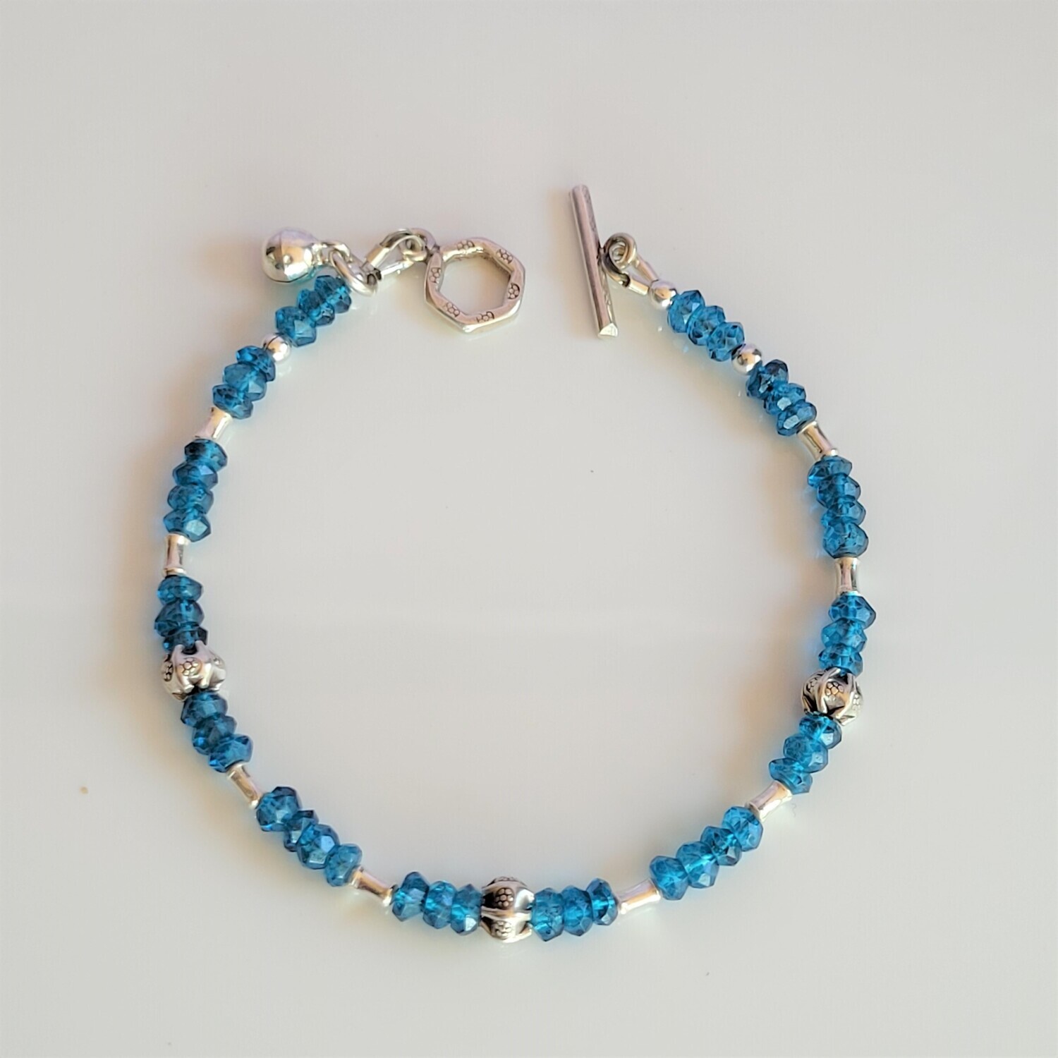 Venus Pixie Bracelet - Dainty London Blue Topaz and Silver Bracelet