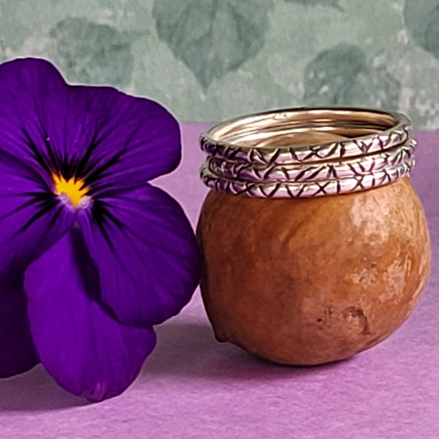 Tribal Vibe Sterling Silver Stacker Rings