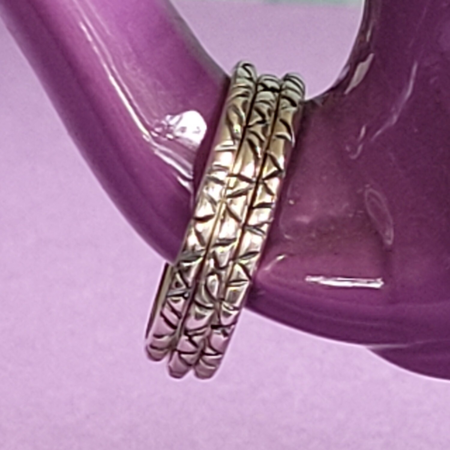 Tribal Vibe Sterling Silver Stacker Rings