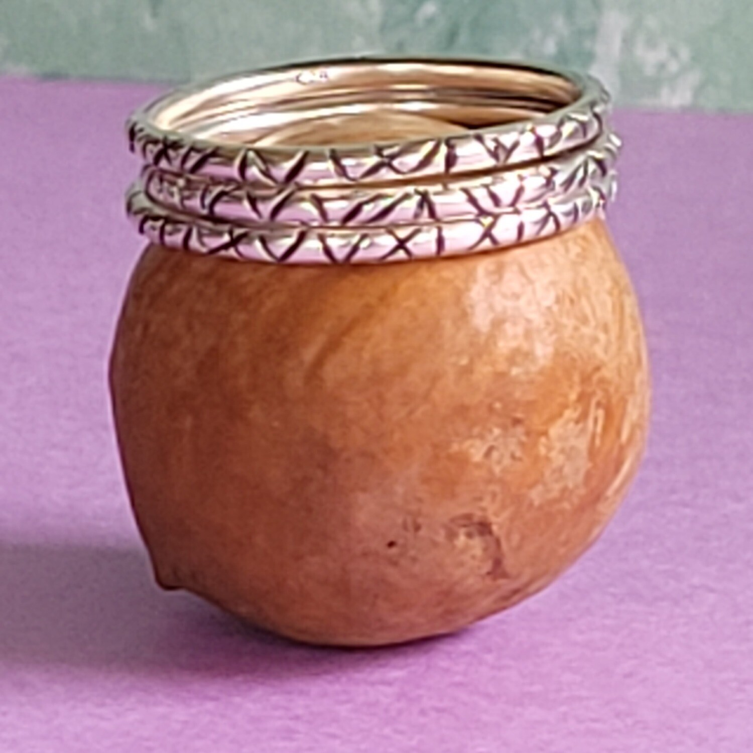 Tribal Vibe Sterling Silver Stacker Rings