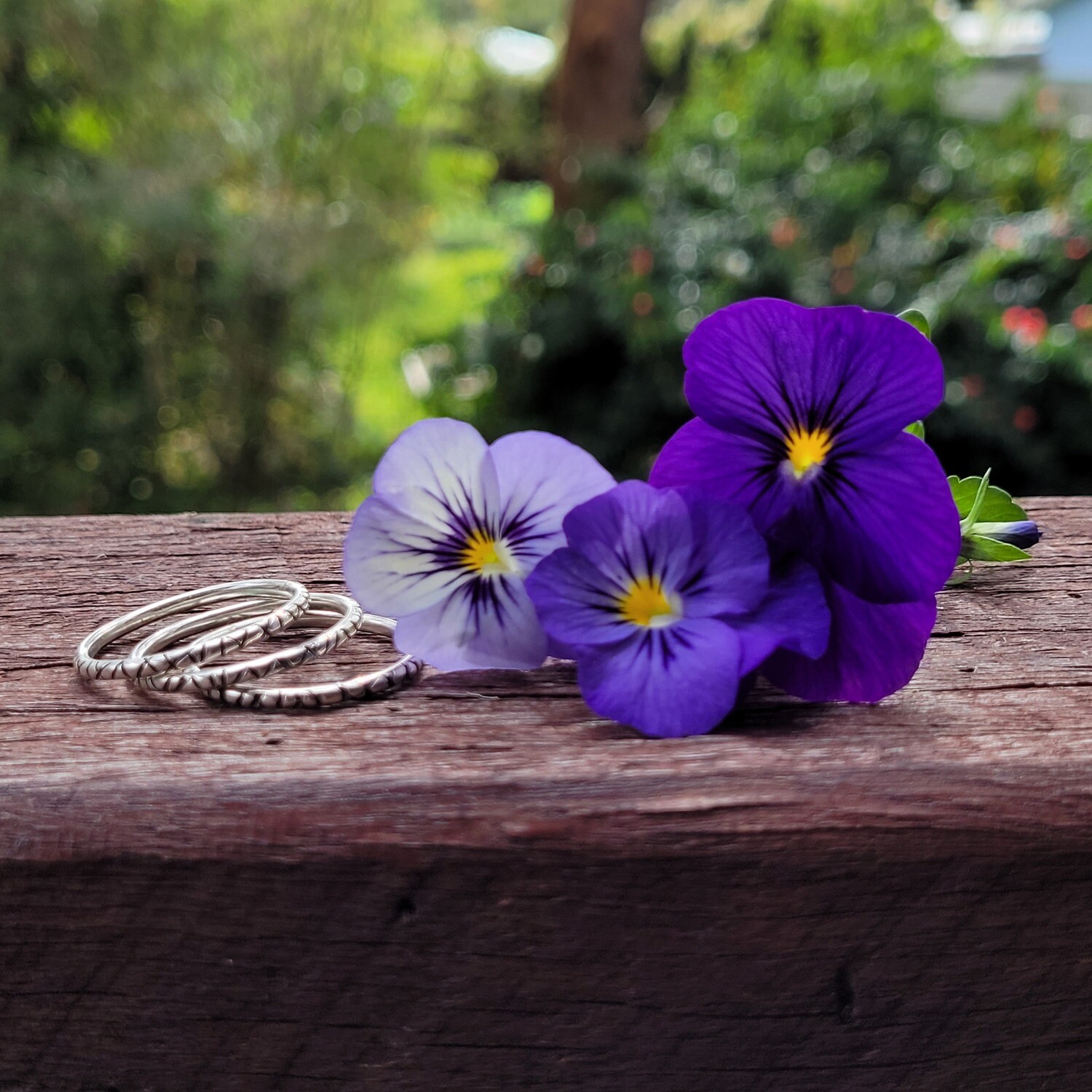 Tribal Vibe Sterling Silver Stacker Rings