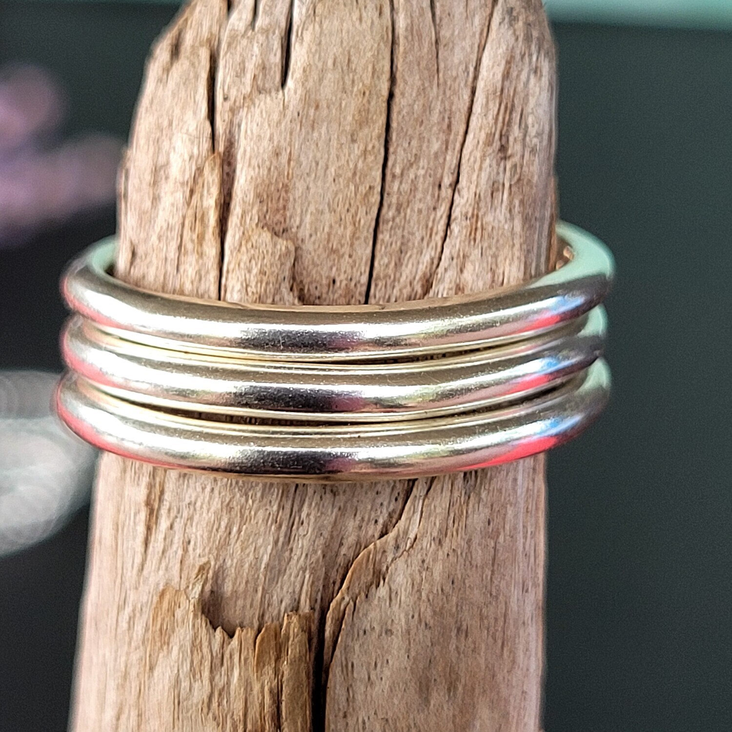&#39;Rings of Saturn&#39; Sterling Silver Stacker Rings