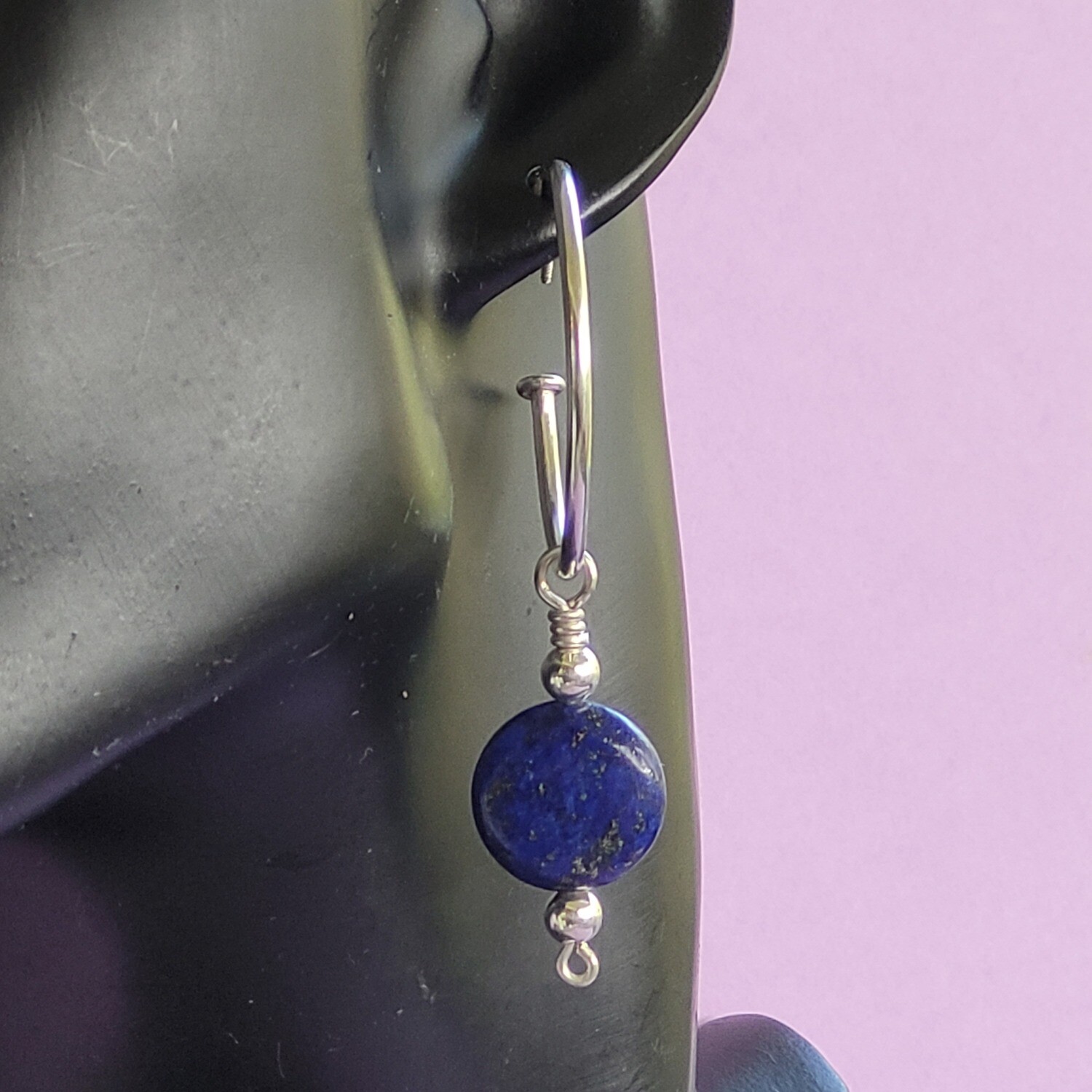 Lapis Lazuli Hoop Charms for Hoops