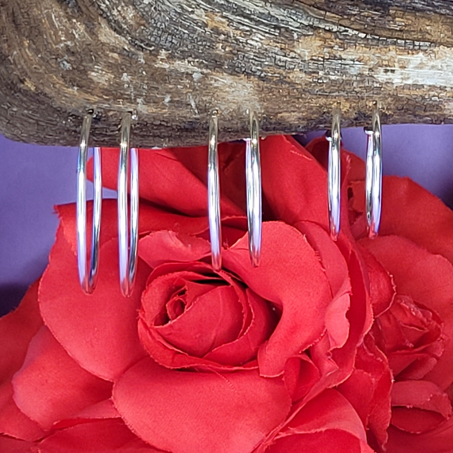 Sterling Silver Hoop Earrings