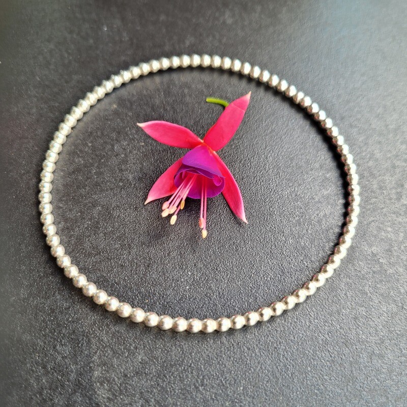 Sterling Silver &#39;Full Moon&#39; Bangle