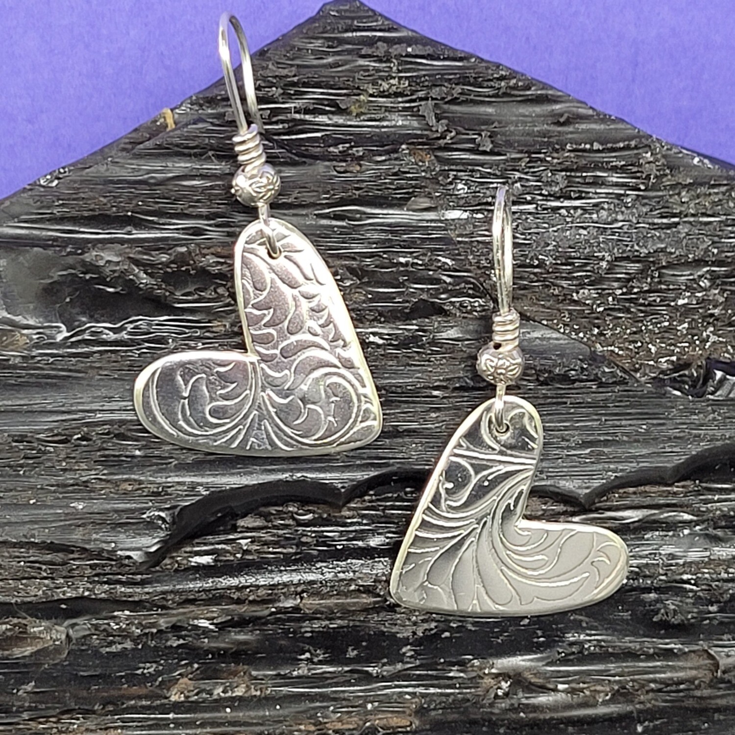 &#39;My Captivated Heart&#39; Sterling Silver Earrings