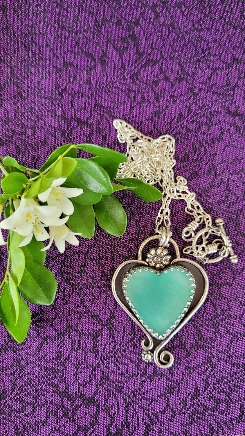 Ice Amazonite Harmony Pendant
