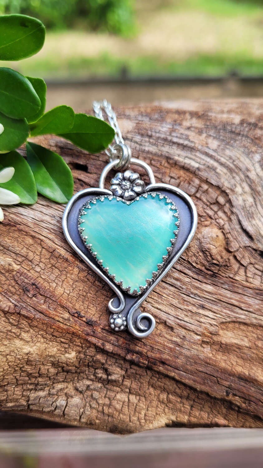 Ice Amazonite Harmony Pendant