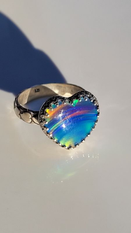 &quot;Northern Lights&quot; Aurora Opal Ring