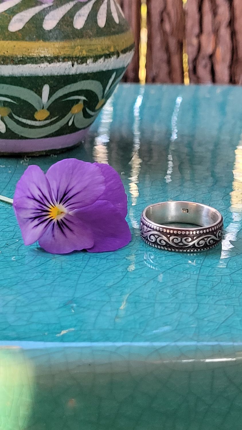 Sterling Silver &#39;Vintage Flourish&#39; Ring