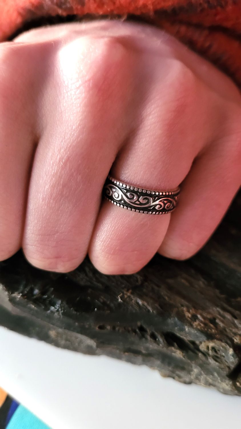 Sterling Silver &#39;Vintage Flourish&#39; Ring