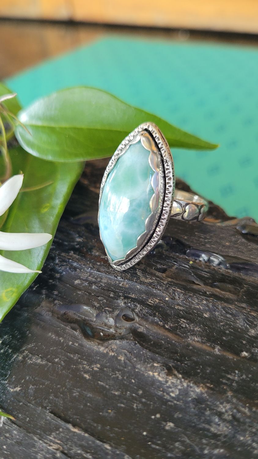 Larimar &#39;Tranquility&#39; Ring