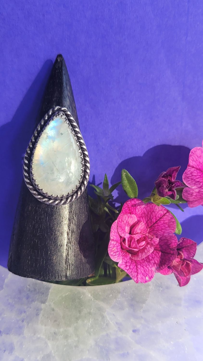 Sterling Silver Moonstone Ring