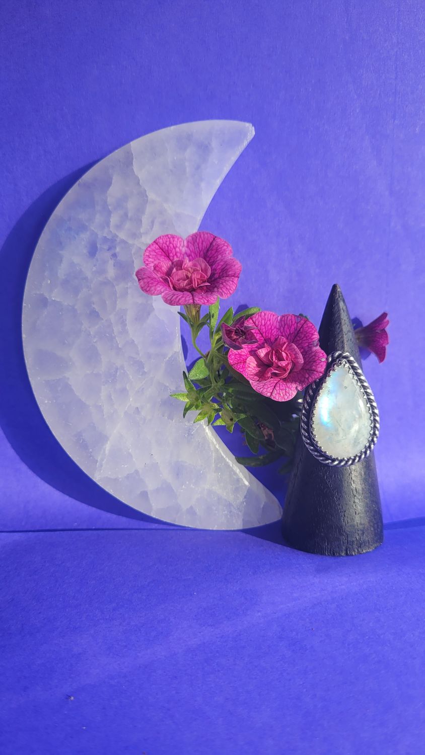Sterling Silver Moonstone Ring