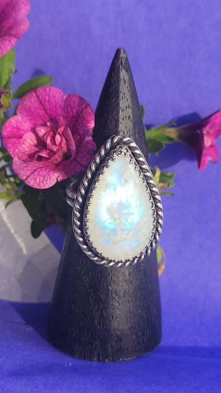 Sterling Silver Moonstone Ring