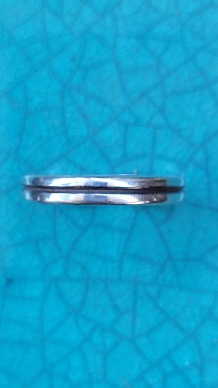 Double Band Ring - Sterling Silver Ring - &#39;Blue Moon&#39; Ring