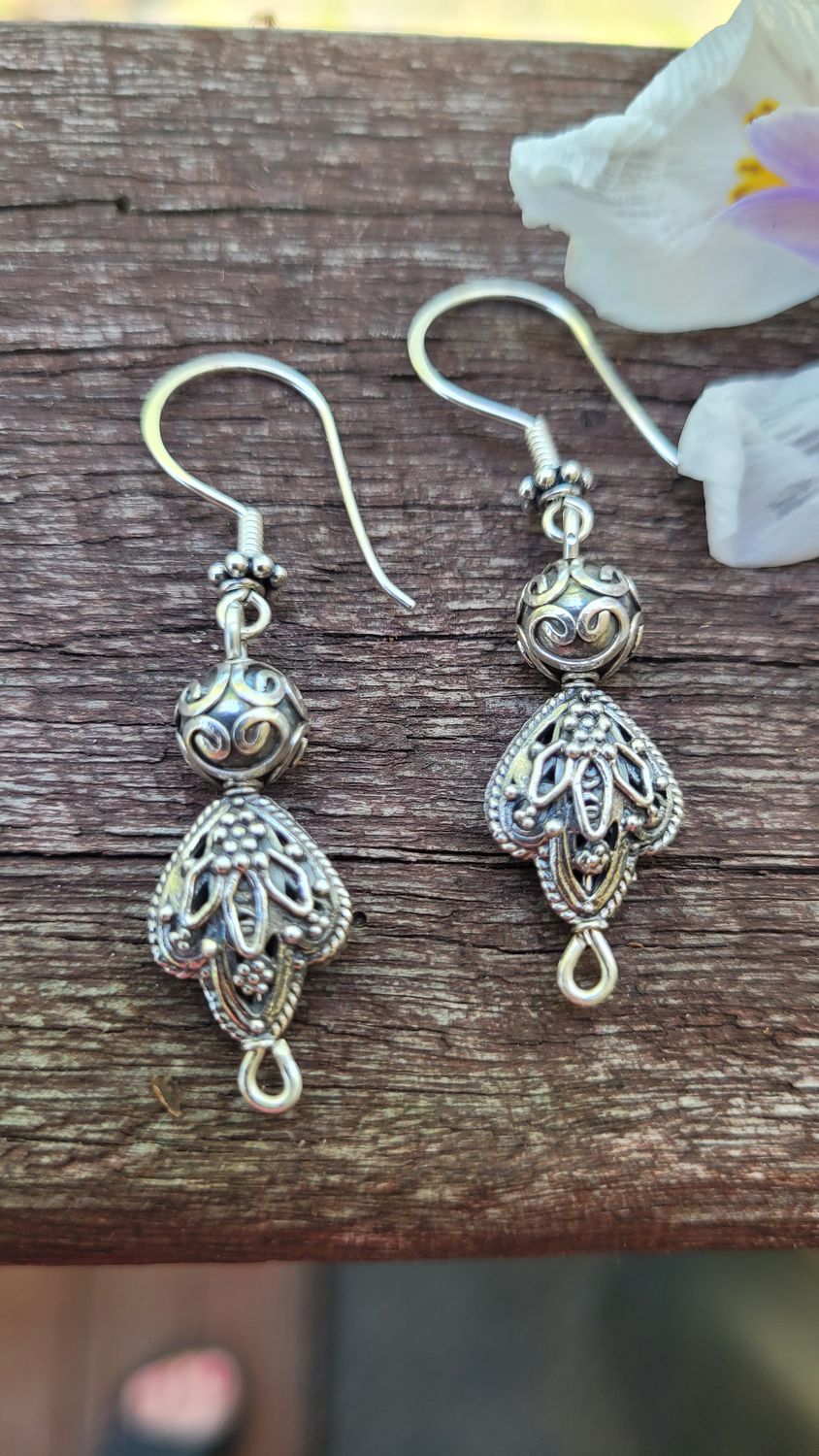 &#39;Summer Bloom&#39; Sterling Silver Earrings