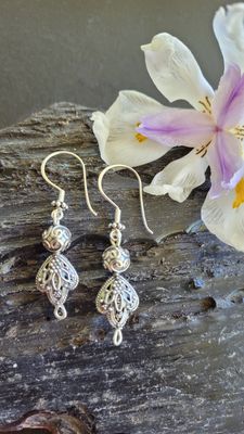 &#39;Summer Bloom&#39; Sterling Silver Earrings