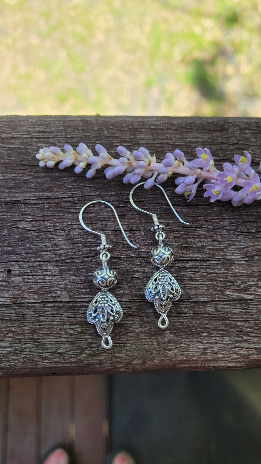 &#39;Summer Bloom&#39; Sterling Silver Earrings