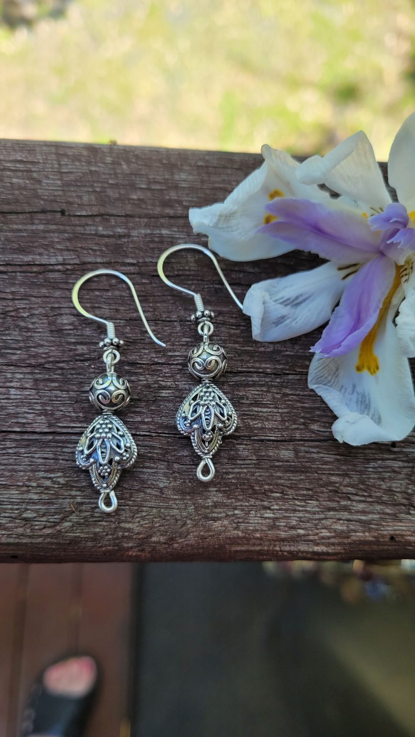 &#39;Summer Bloom&#39; Sterling Silver Earrings