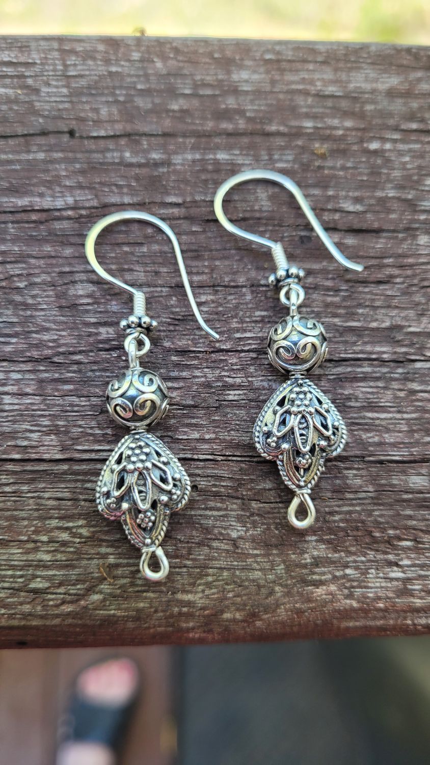 &#39;Summer Bloom&#39; Sterling Silver Earrings