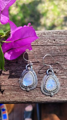 &#39;Ethereal Glow&#39; Moonstone Earrings