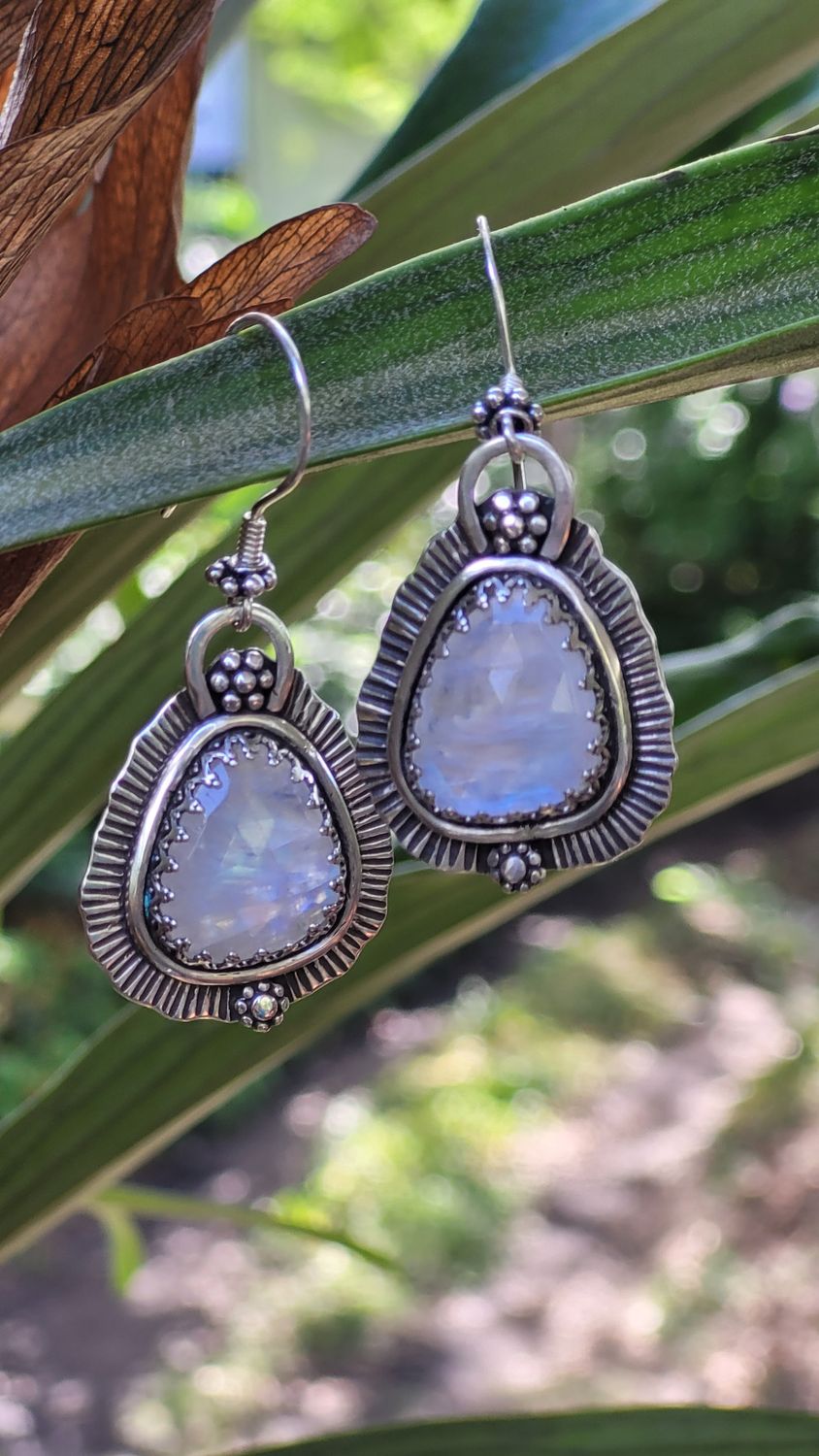 &#39;Ethereal Glow&#39; Moonstone Earrings