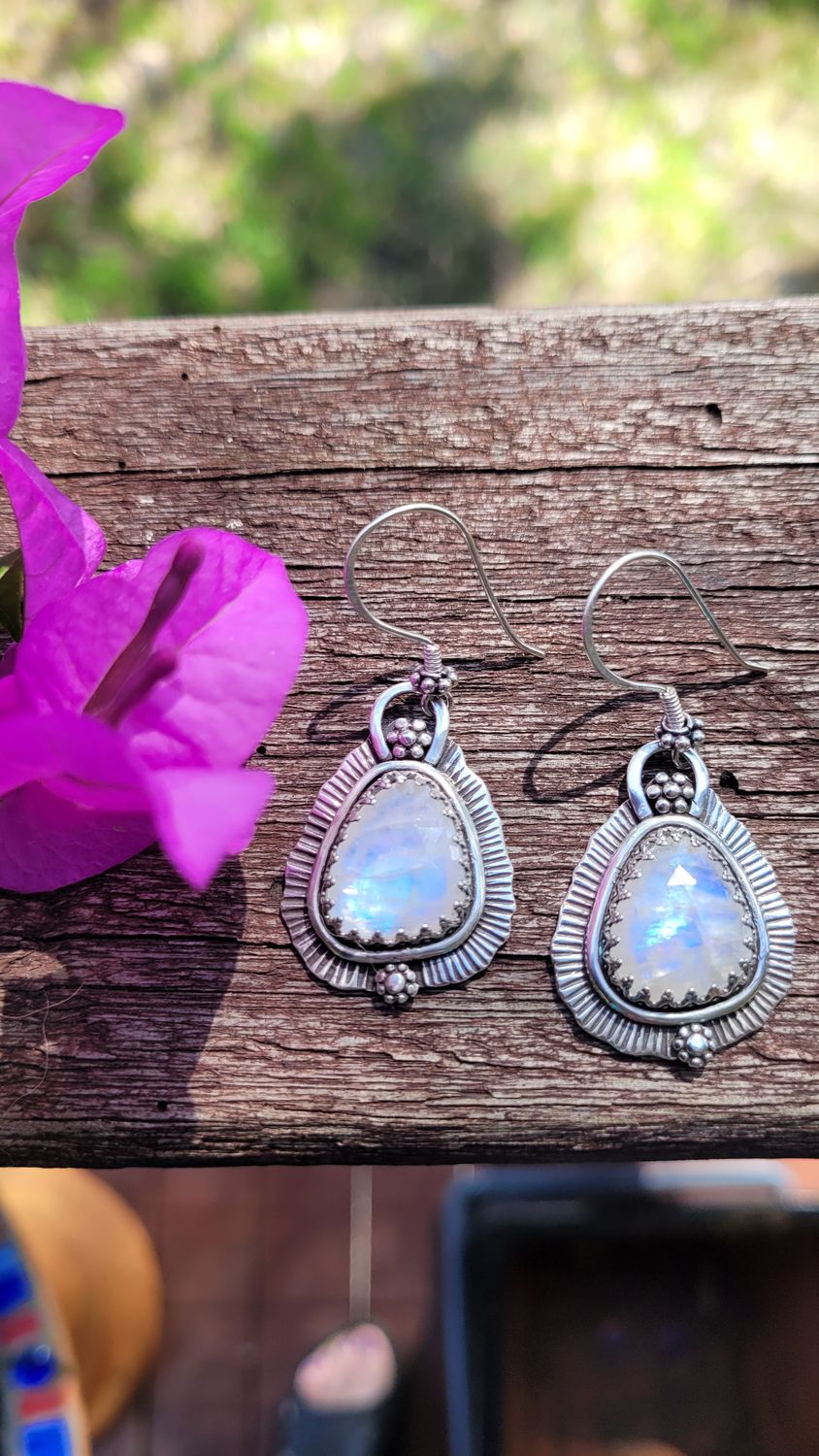&#39;Ethereal Glow&#39; Moonstone Earrings