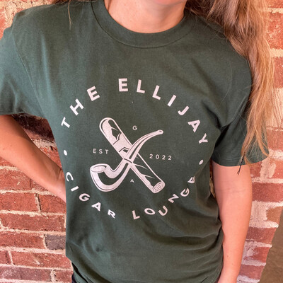 Green Short-Sleeve Shirt (The Ellijay Cigar Lounge)