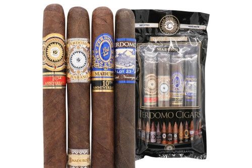 Perdomo 4-Pack Humidified Travel Bag, Wrapper: Maduro