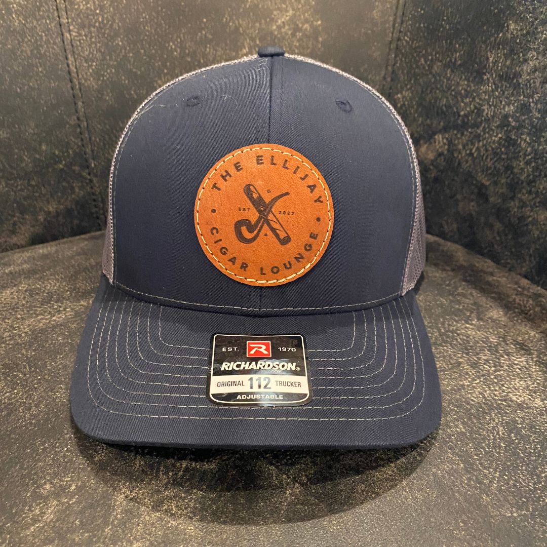 The Ellijay Cigar Lounge Hat, Colour: Navy Blue and Grey