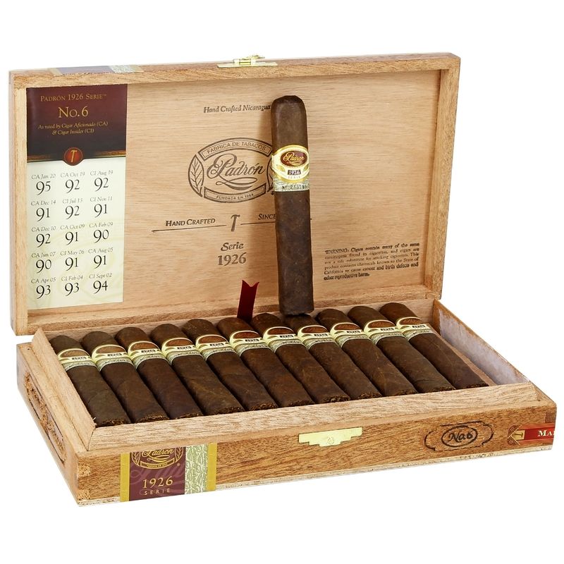 Box of 24 Padron 1926 Series No. 6 Maduro (50 x 4.75)