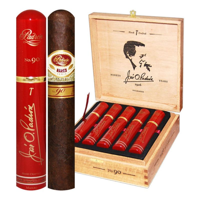 Box of 10 Padron 1926 Series No. 90 Maduro Tubo (52 x 5.5)