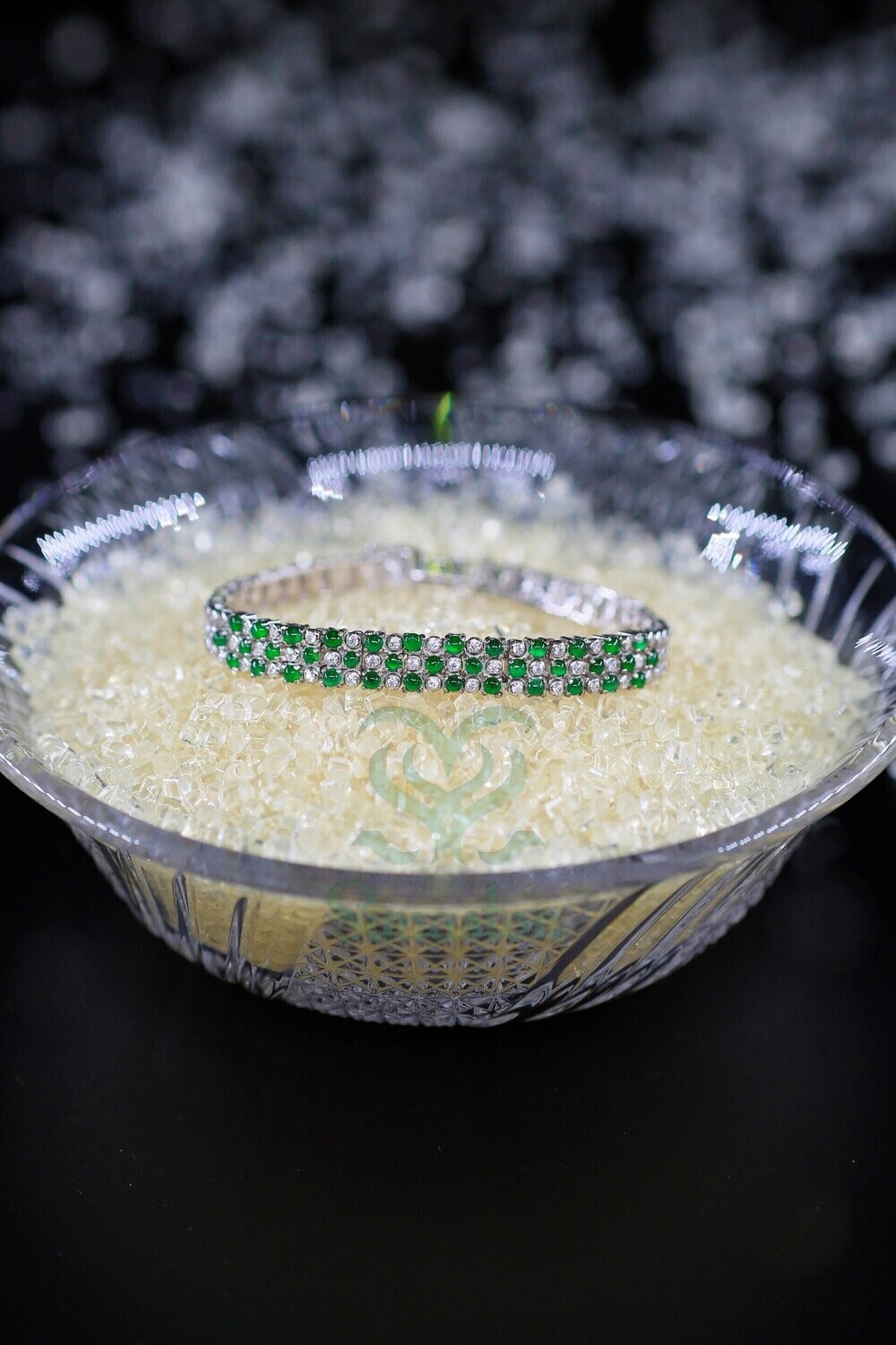 ​Natural Jadeite (Type A) Green Bracelet
