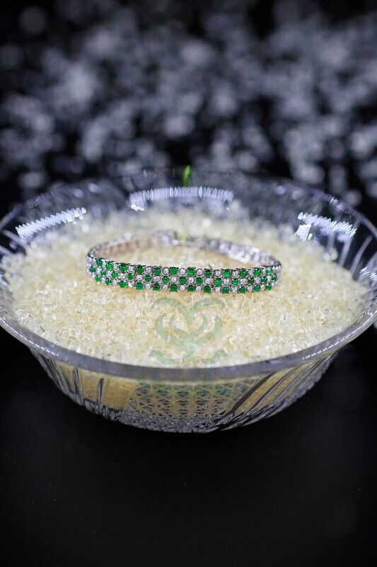​Natural Jadeite (Type A) Green Bracelet