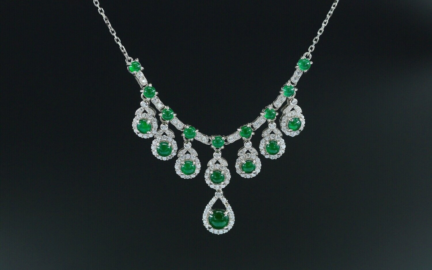 ​Natural Jadeite (Type A) Green Necklace