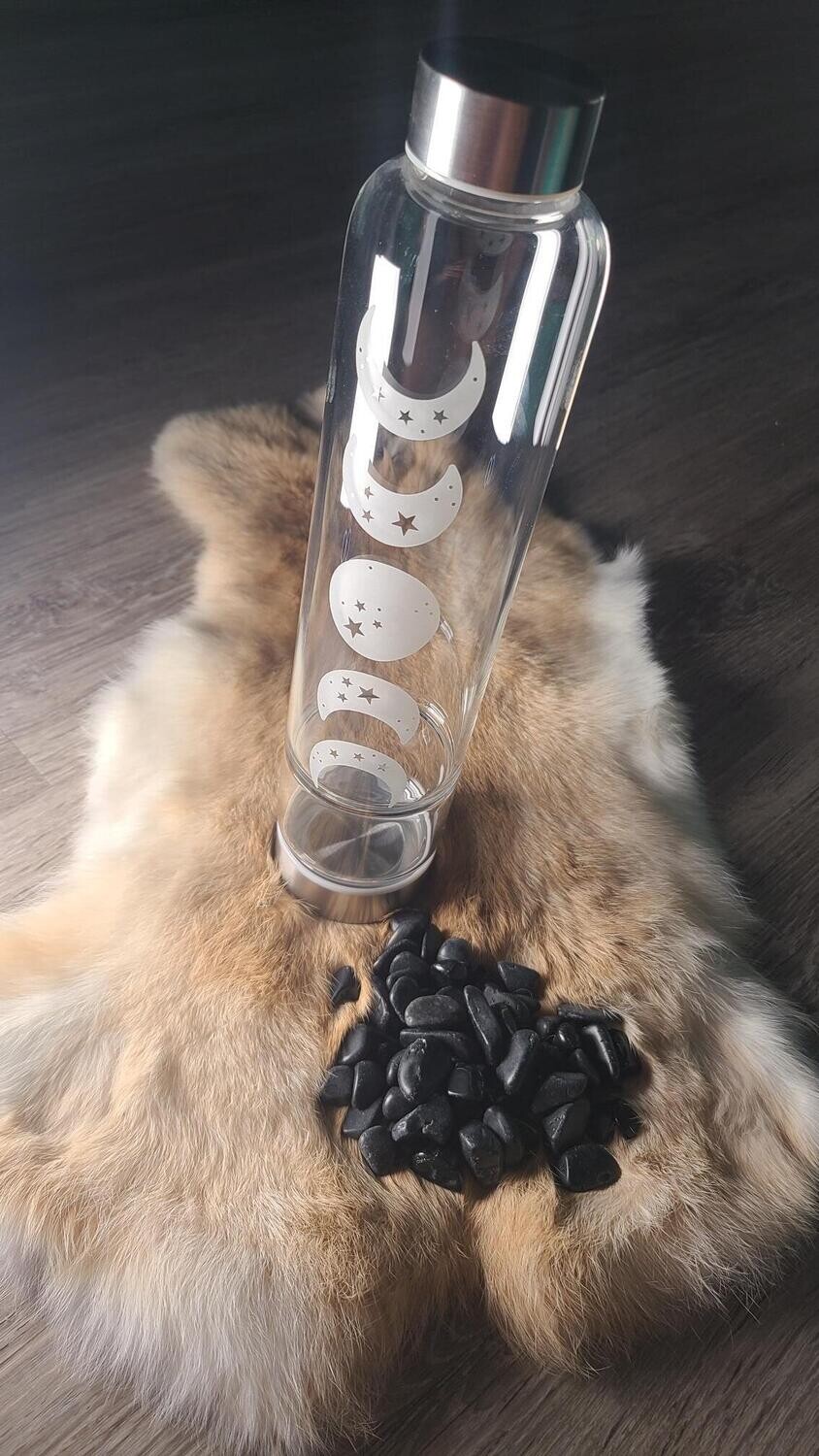 Crystal Power Water Bottle | Moon Phases