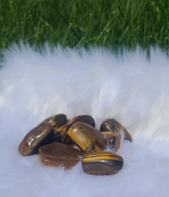 Gold Tigers Eye Tumbled Stone