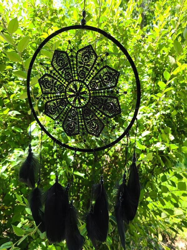 Raven Feather Prosperity Wreath