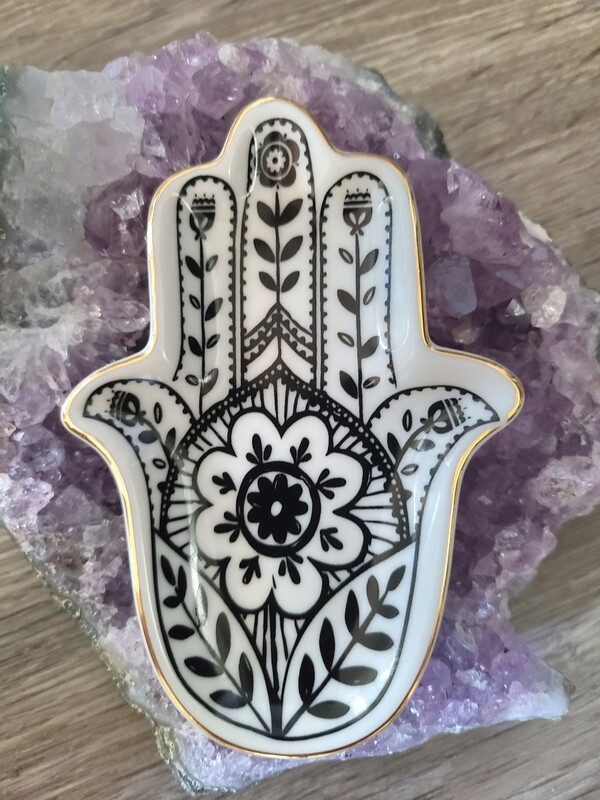 Hamsa Hand Catch All Trinket Dish