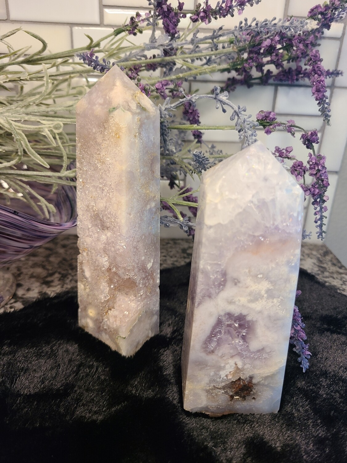Amy Flower Agate Druzy