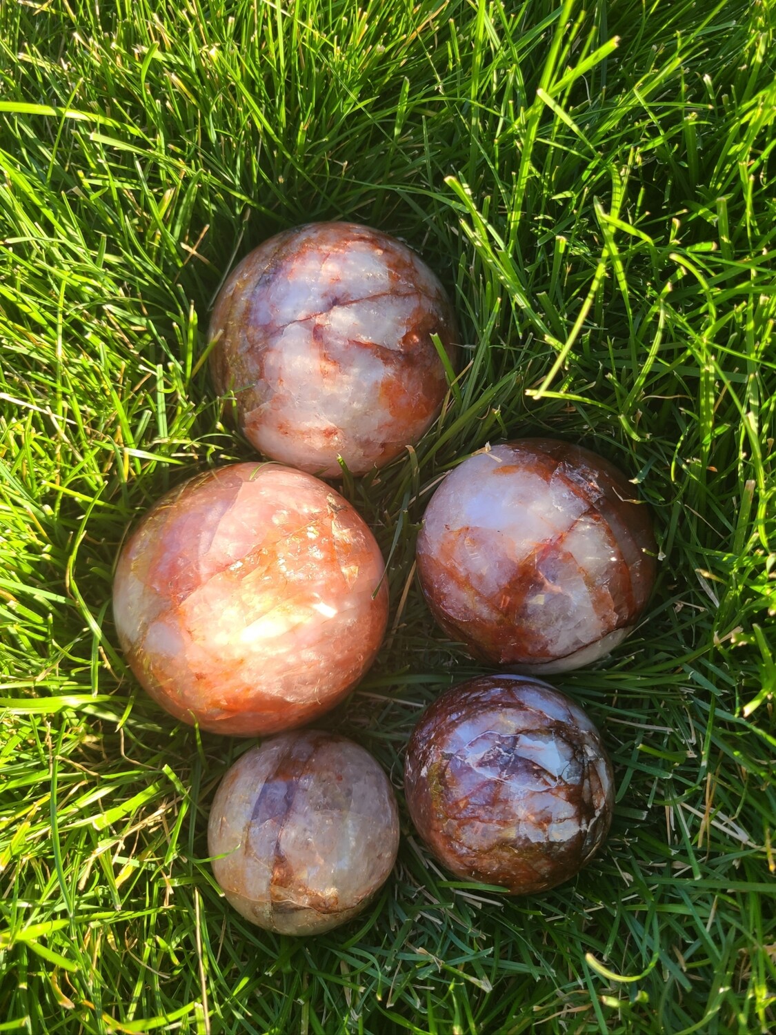 Fire Quartz Sphere, Size: Sm